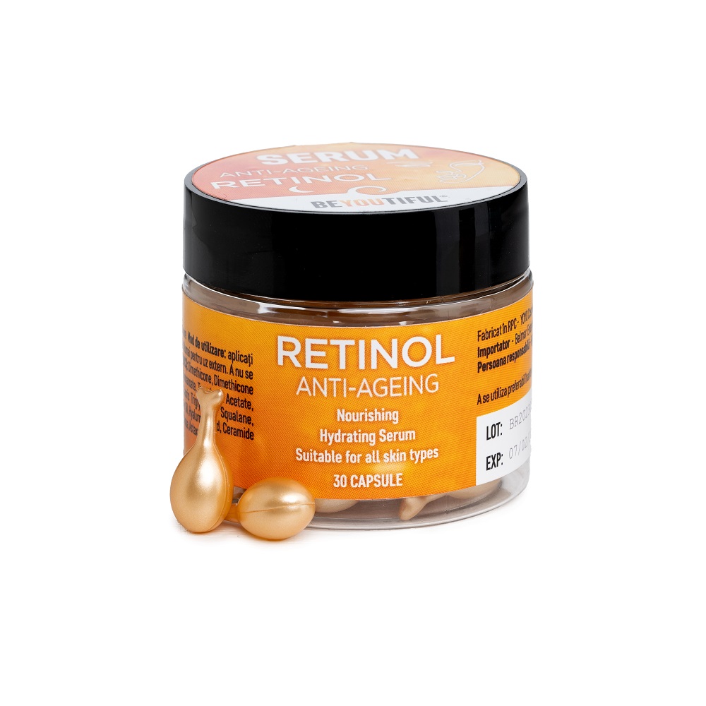 Ser de fata cu retinol, 30 capsule, Beyoutiful