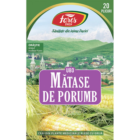 Ceai matase de porumb U 80, 20 plicuri, Fares 618505