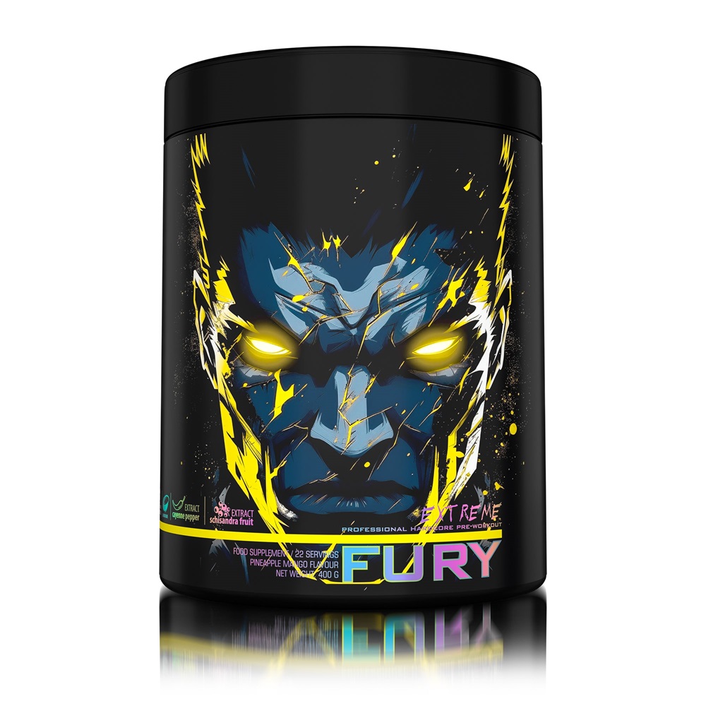 Preworkout Fury extreme Ananas Mango, 400 g, Genius Nutrition