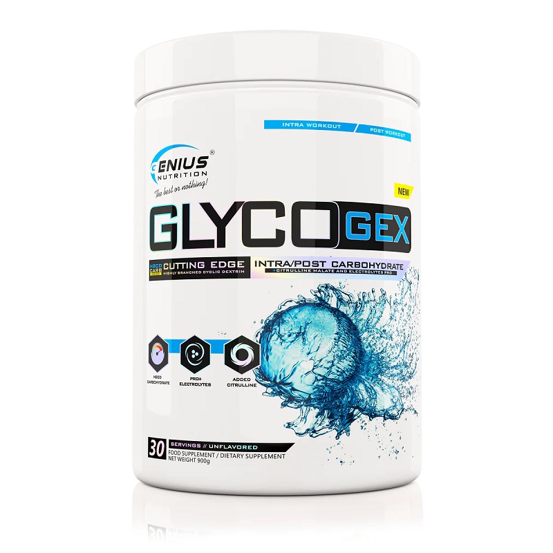 Glycogex Unflavored, 900 g, Genius Nutrition