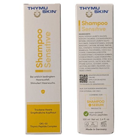 Sampon impotriva caderii parului Thymuskin Sensitive, 100 ml, Vita Cos Med 665815