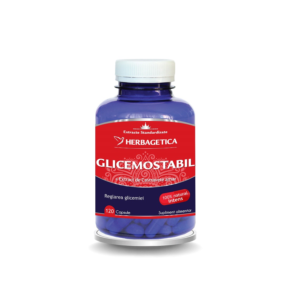 Glicemo Stabil, 120 capsule, Herbagetica