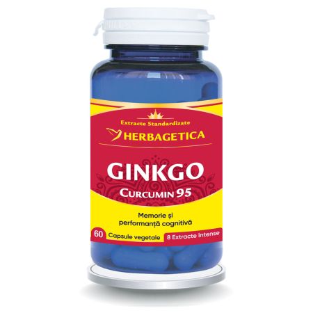 Ginkgo Curcumin95, 60 capsule, Herbagetica