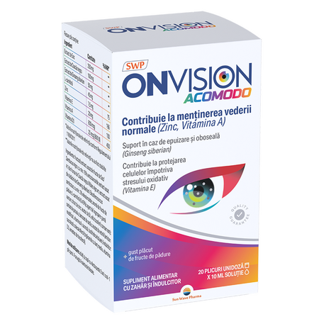 Onvision Acomodo, 20 plicuri, Sun Wave Pharma