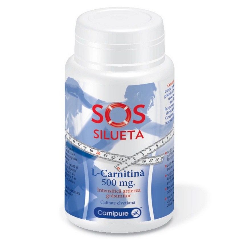 L-Carnitina SOS Silueta, 500 mg, 60 capsule, Rotta Natura