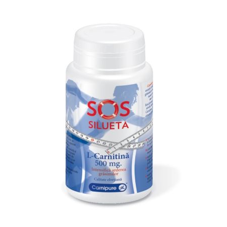 L-Carnitina SoS Silueta, 500mg, 60 capsule, Rotta Natura