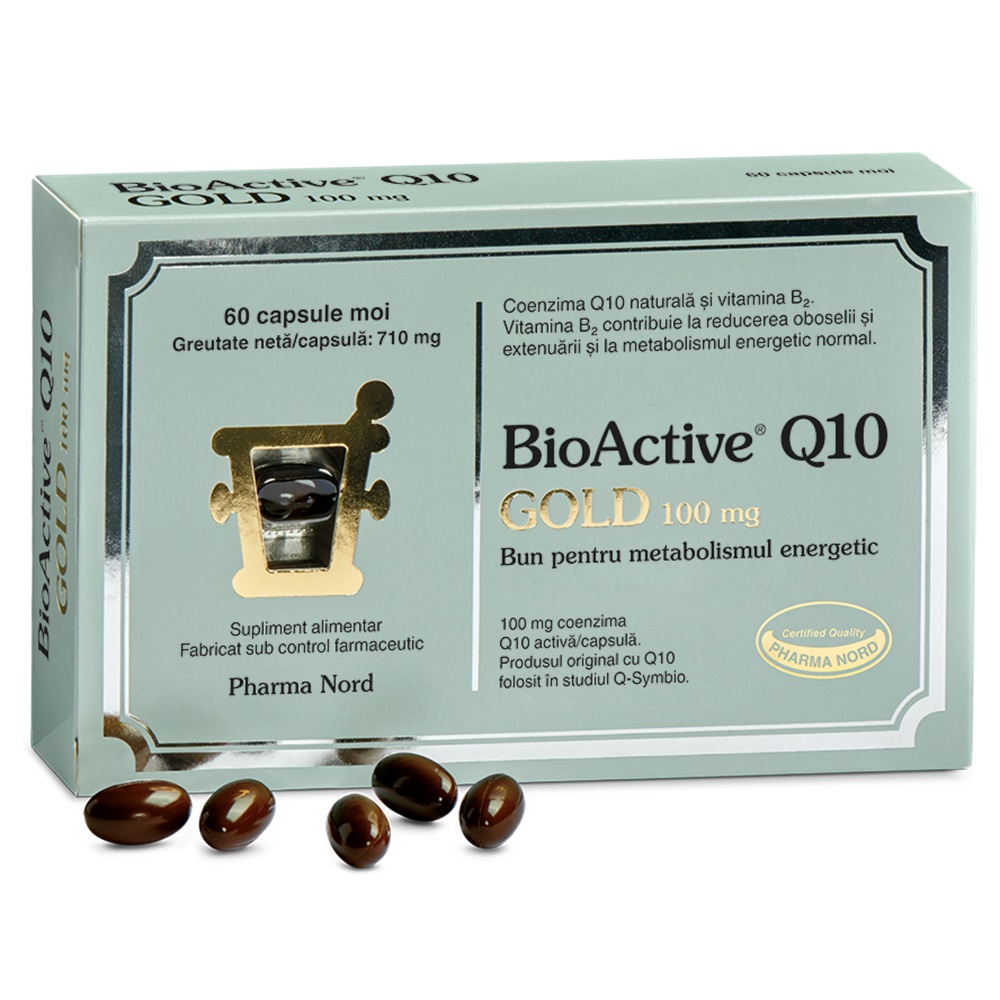 BioActive Q10 Gold, 100 mg, 60 capsule, Pharma Nord