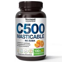 Vitamina C500 alcalina, 120 comprimate masticabile, Vermont