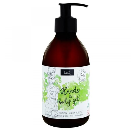 Gel de curatare pentru maini si corp cu kiwi si struguri, 300 ml, LaQ