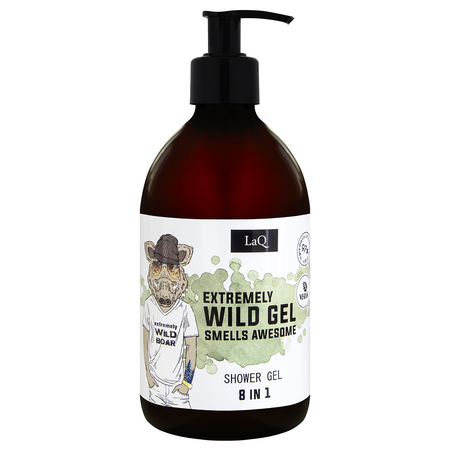Gel de dus 8 in 1 pentru barbati Wild Boar, 500 ml, LaQ