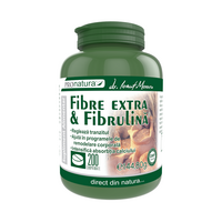Fibre extra si Fibrulina, 200 comprimate, Pro Natura