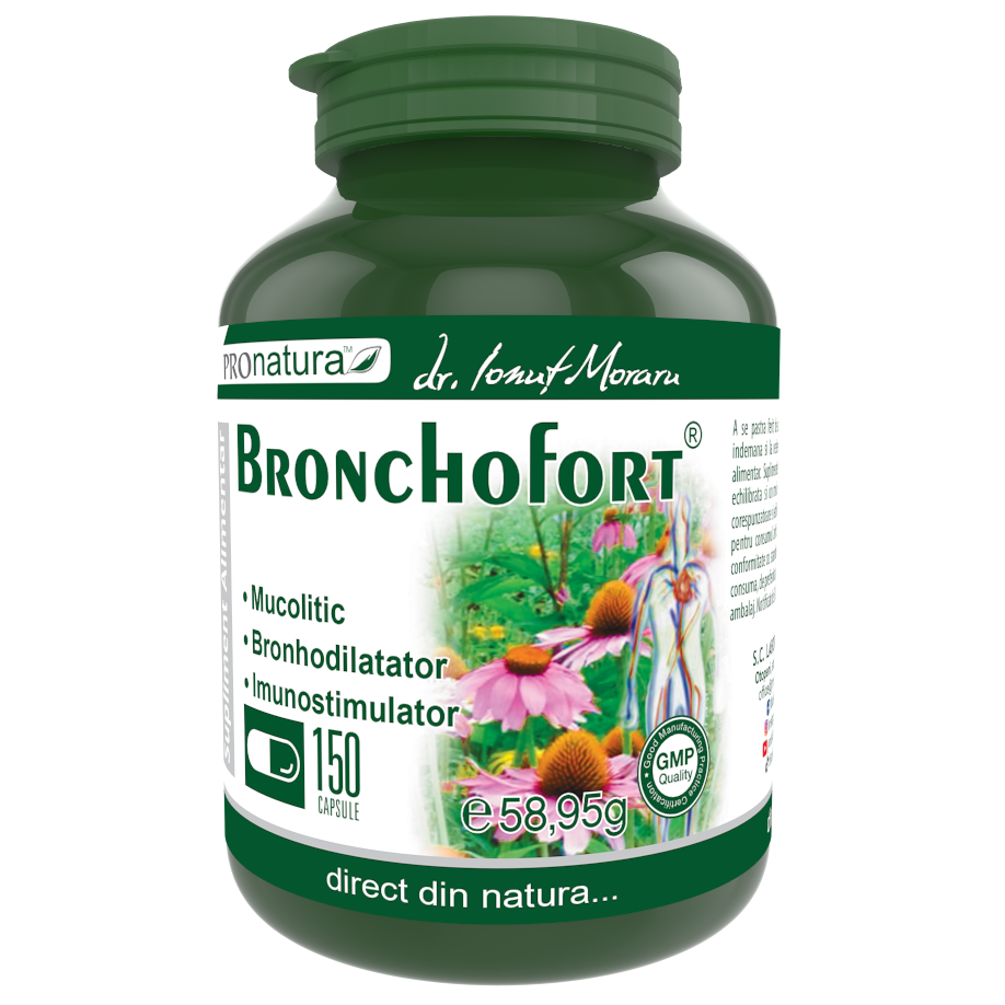 BronchoFort, 150 capsule, Pro Natura