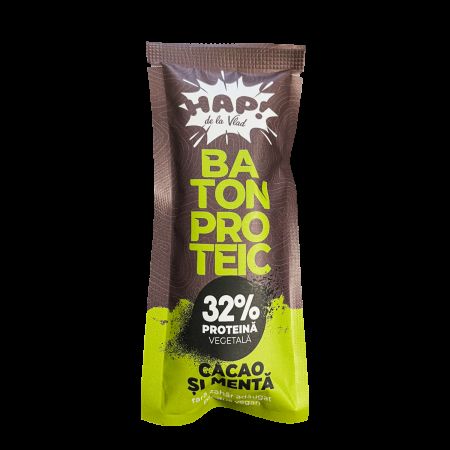 Baton proteic cu cacao si menta, 45 g, Tata Vlad