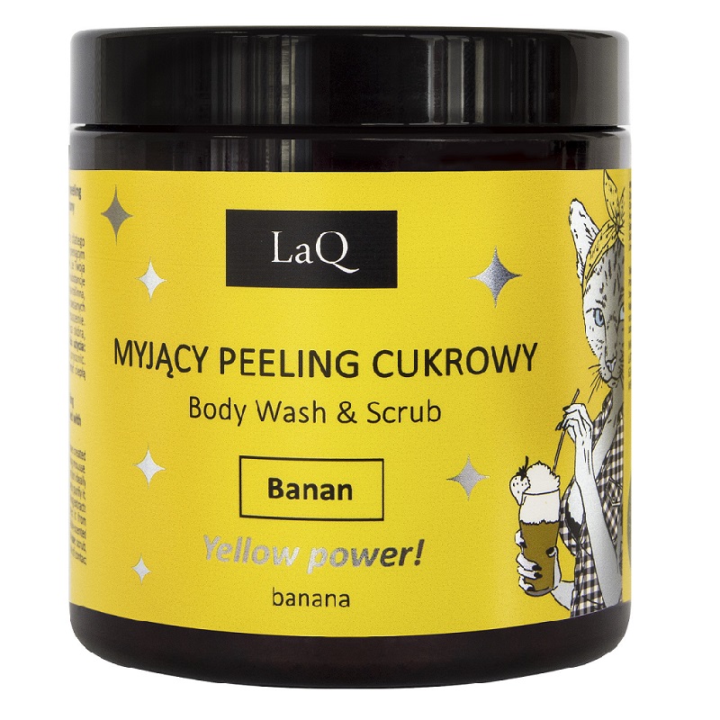 Gel de dus si peeling cu banane, 220 g, LaQ