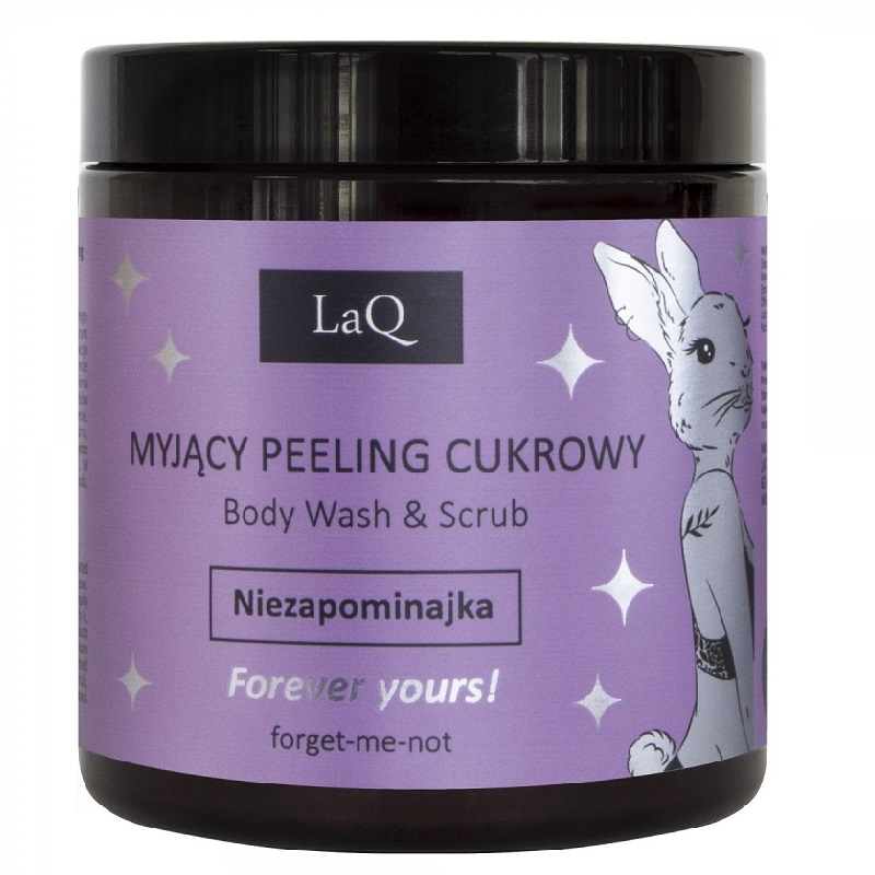 Gel de dus si peeling cu floare de Nu ma uita, 220 g, LaQ