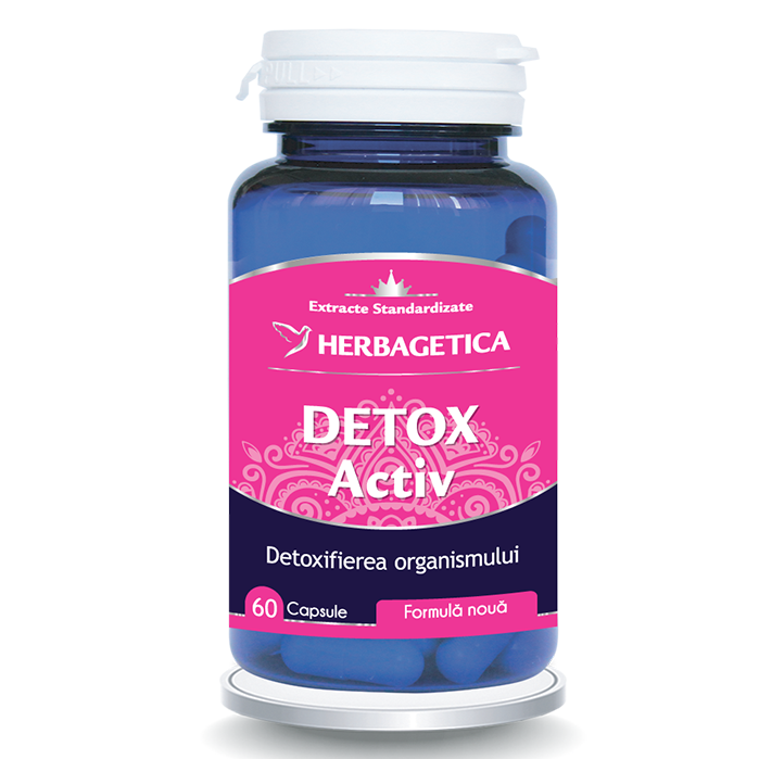 Detox Activ, 60 capsule, Herbagetica