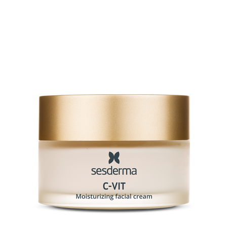Crema hidratanta pentru ten uscat C-Vit, 50 ml, Sesderma