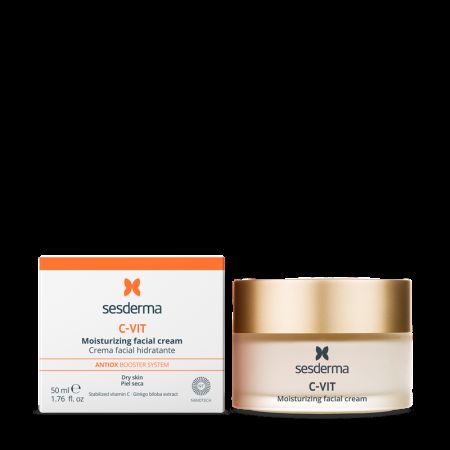 Crema hidratanta pentru ten uscat C-Vit, 50 ml, Sesderma 713660