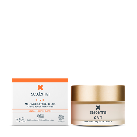 Crema hidratanta pentru ten uscat C-Vit, 50 ml, Sesderma 713660