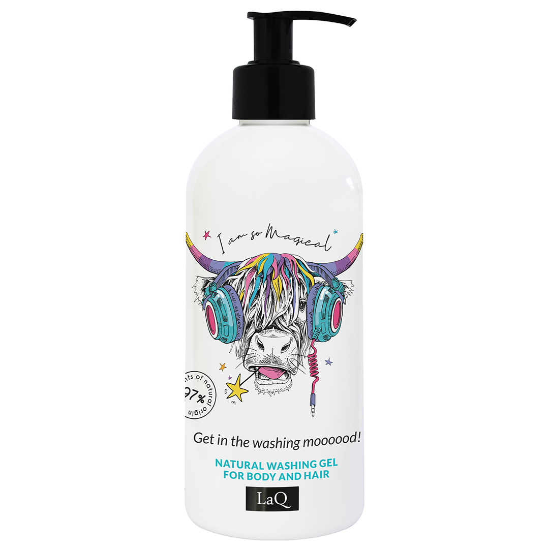 Gel de dus si sampon Cow, 300 ml, LaQ