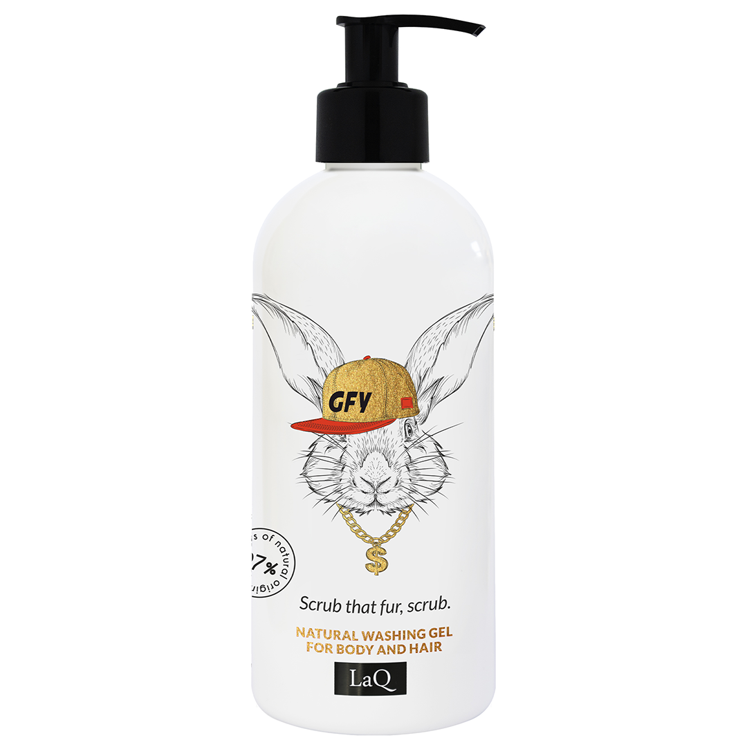 Gel de dus si sampon Rabbit, 300 ml, LaQ