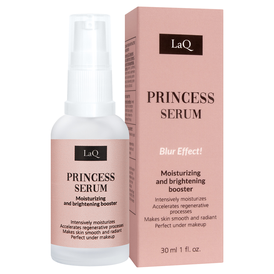 Ser pentru fata hidratant si iluminator Princess (no. 2), 30 ml, LaQ