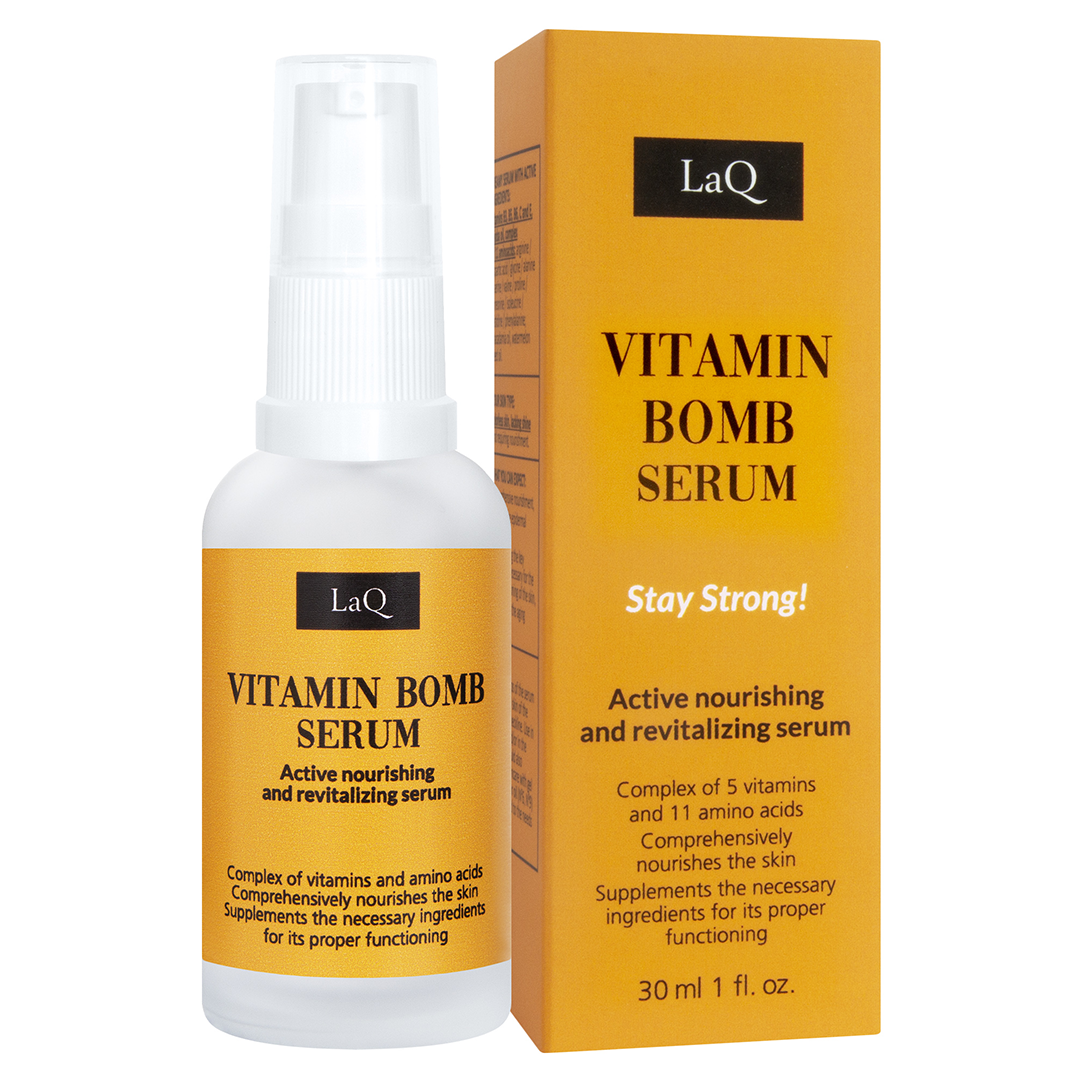 Ser pentru fata hranitor si revitalizant Vitamin Bomb (no. 5), 30 ml, LaQ