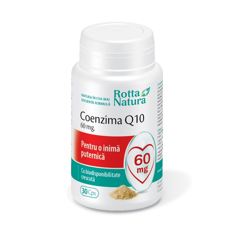 Coenzima Q10, 60 mg, 30 capsule, Rotta Natura