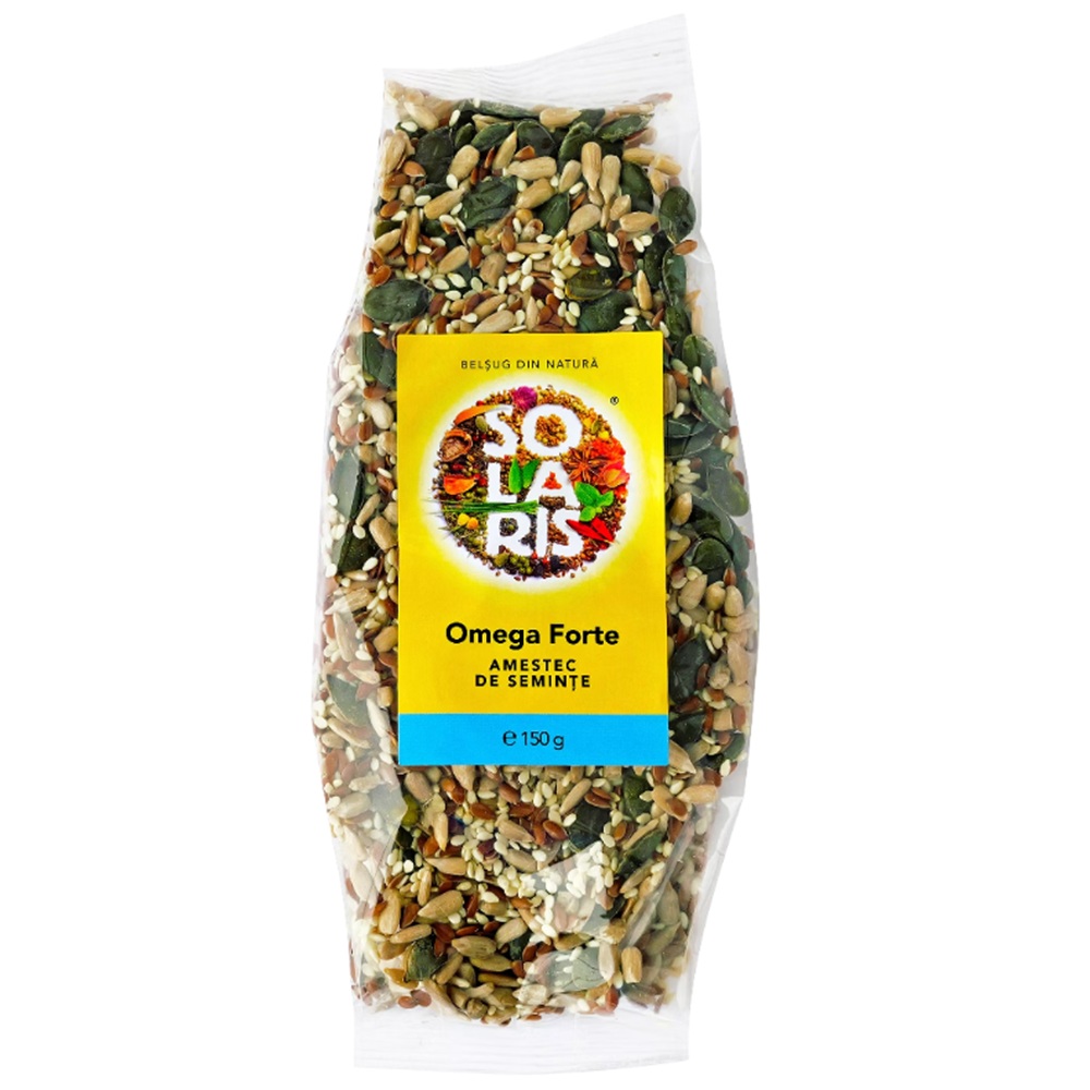 Amestec de seminte Omega Forte, 150 g, Solaris