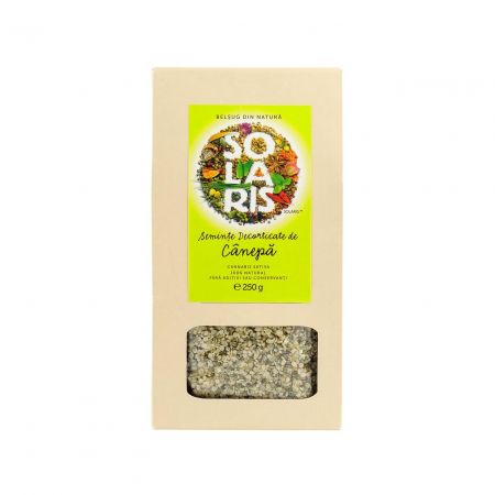 Seminte decorticate de canepa, 250 g, Solaris