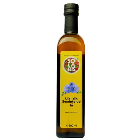 Ulei din seminte de in presat la rece, 500 ml, Solaris