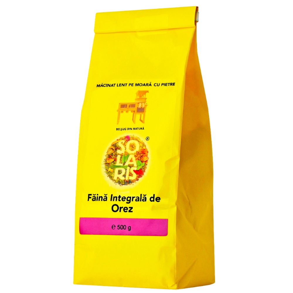 Faina integrala de orez, 500 g, Solaris