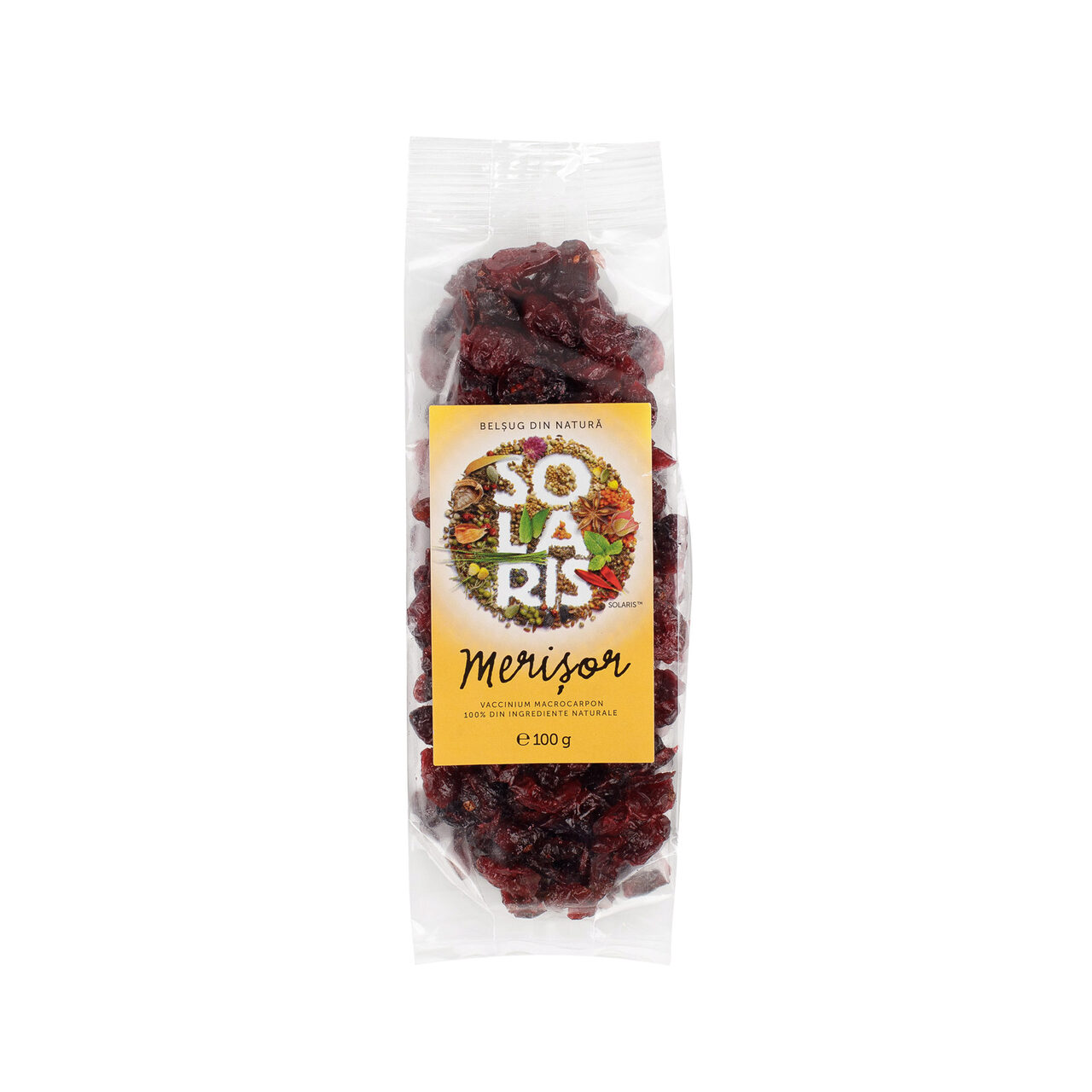 Fructe confiate Merisor, 100 g, Solaris