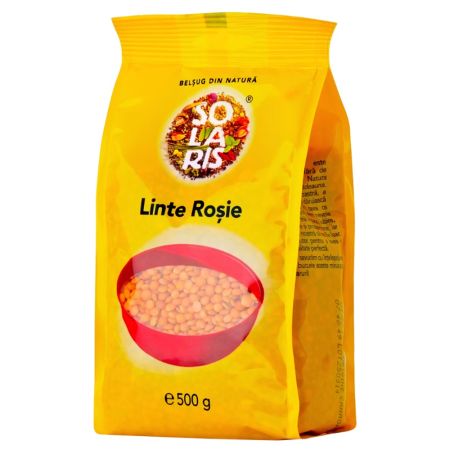Boabe de linte rosie, 500 g, Solaris