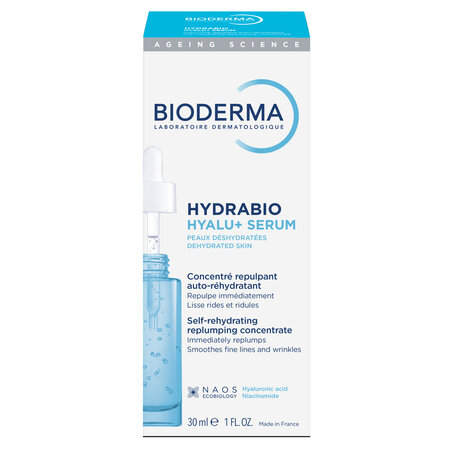 Ser hidratant pentru fata Hydrabio Hyalu+, 30 ml, Bioderma 702369