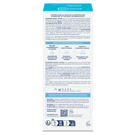 Ser hidratant pentru fata Hydrabio Hyalu+, 30 ml, Bioderma 702372