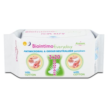 Absorbante zilnice Everyday, 2 x 20 bucati, Biointimo