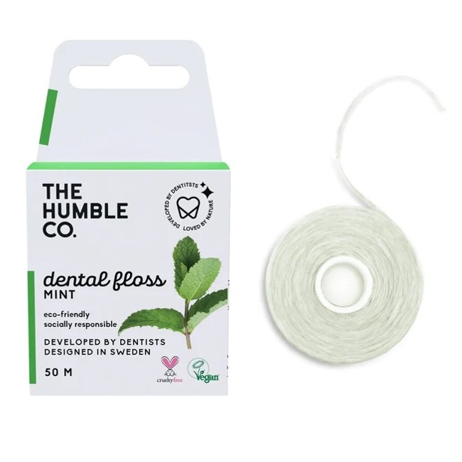 Ata dentara cu aroma de menta, 50 m, The Humble Co