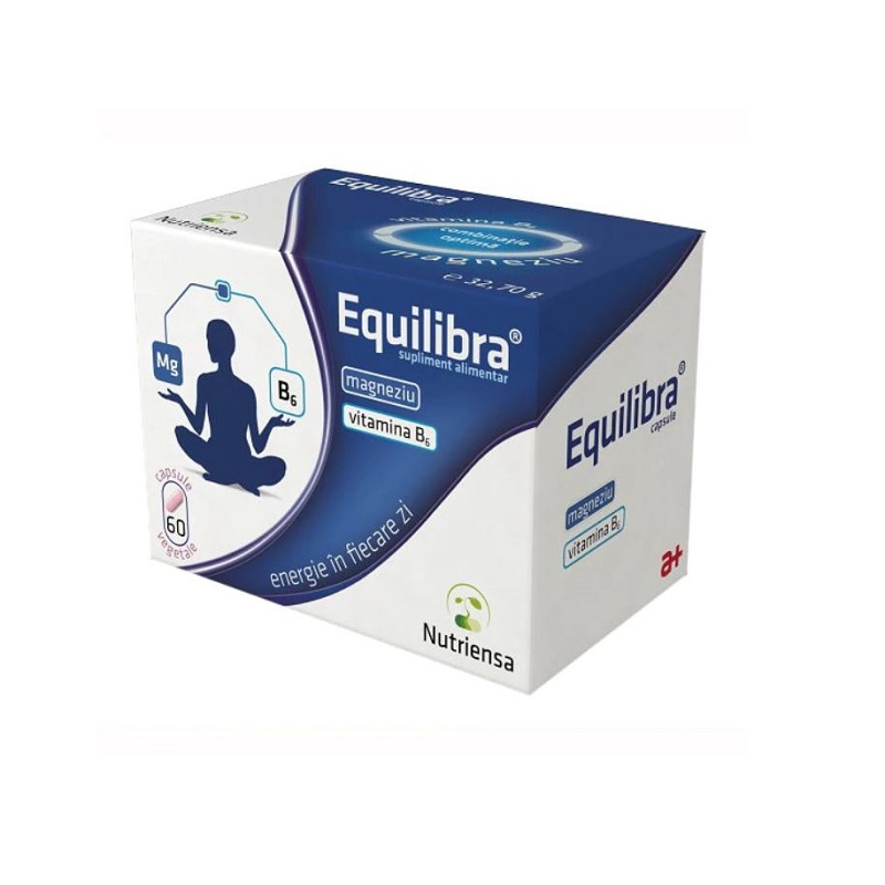 Magneziu + vitamina B6 Equilibra, 60 capsule, Antibiotice SA