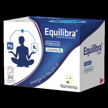 Magneziu + vitamina B6 Equilibra, 60 capsule, Antibiotice SA