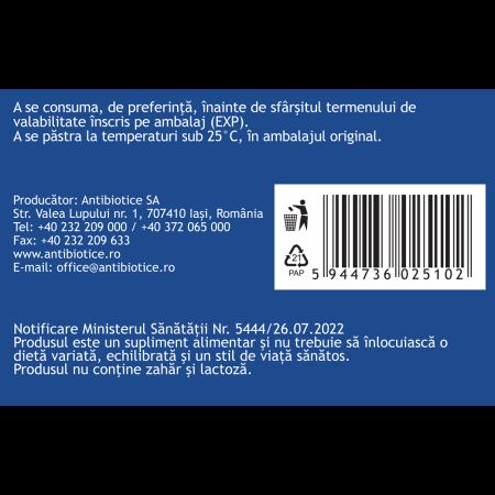 Equilibra Magneziu + vitamina B6, 60 capsule, Antibiotice SA 706058