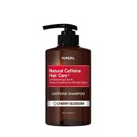 Sampon pentru scalp cu cafeina cu aroma de flori de cires, 500 ml, Kundal