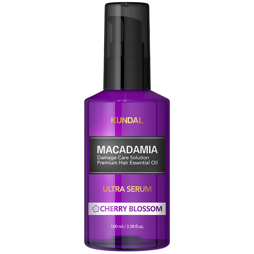 Serum pentru par Macadamia cu aroma de fori de cires, 100 ml, Kundal