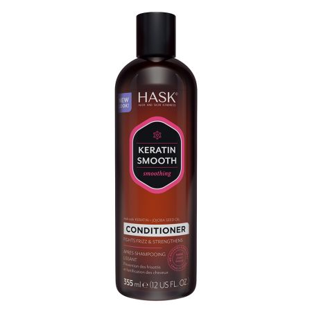 Balsam cu keratina si ulei de jojoba pentru netezirea parului Keratin Smooth, 355 ml, Hask
