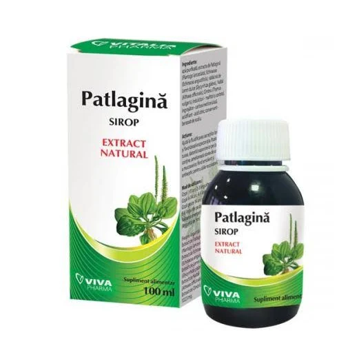 Sirop de patlagina, 100 ml, Vitalia