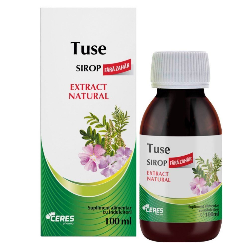Sirop de tuse fara zahar, 100 ml, Vitalia