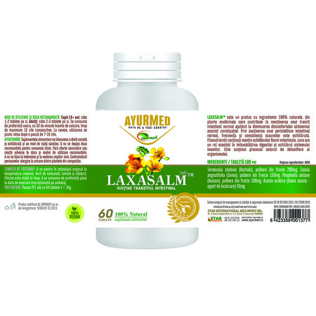 Laxasalm, 60 tablete, Ayurmed 698054