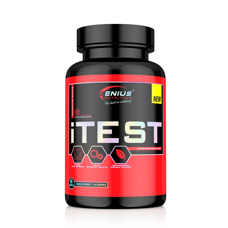 Supliment alimentar pentru cresterea masei musculare iTest, 90 capsule, Genius Nutrition