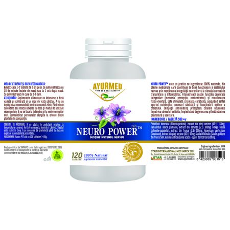 Neuro Power, 120 tablete, Ayurmed 698352