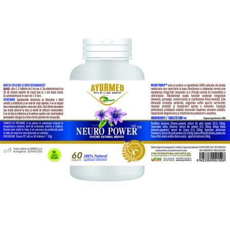 Neuro Power, 60 tablete, Ayurmed 698136